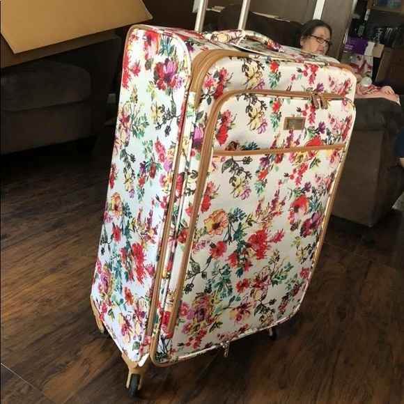 jessica simpson french floral luggage